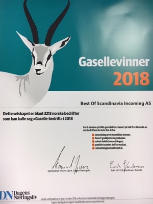 Gasellevinner 2018